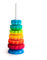 Fat Brain SpinAgain La tour d'engrenages sans fin. Jouet empilable pour jeunes enfants, coloré, dont les engrenages tournoient. Jouet éducatif pour enfants de 12mois et +