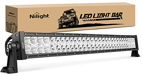 Nilight LED Light Bar 32 Inch 180W 12600LM Spot Flood Combo Driving Lamp Roof Bumper Off Road Work Pods for Van Camper Wagon Car Pickup Golf Cart ATV UTV SUV Truck Boat 4x4