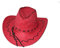 Emeco Cowboy-Hut Western-Hut Cow-Girl Texas Square-Dance Karneval Fasching PU-14 (ROT)