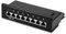 kwmobile Patch Panel Cat 6 con 8 Puertos - Panel de parcheo con Cable a Tierra - Bahía de Entrada con Tornillos para Montaje - Entrada RJ45 blindado