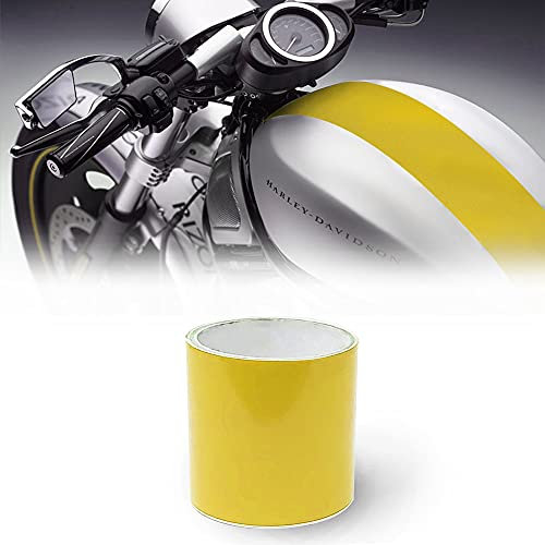 Strisce Adesive Moto Bike Racing Stripe 1 Filo, Giallo, 10 cm x 2 m