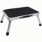 Trittstufe Stufe Klappbar Stahl Tritt Stahlhocker Wohnwagen Wohnmobil Einstieg Treppe Outdoor Garten Tritthocker Faltbare Stufe rutschfest Stufen Silber Schwarz Camping Hocker Einzeltritt