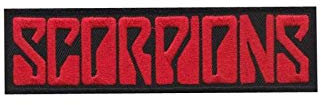 SigitasTrading Scorpions Red Aufnäher Besticktes Patch zum Aufbügeln Applique