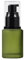 1 flacon vide rechargeable en verre dépoli vert de 60 ml avec pompe, flacon distributeur de cosmétiques, conteneur de rangement, bouteille de voyage, échantillon d'emballage d'essai