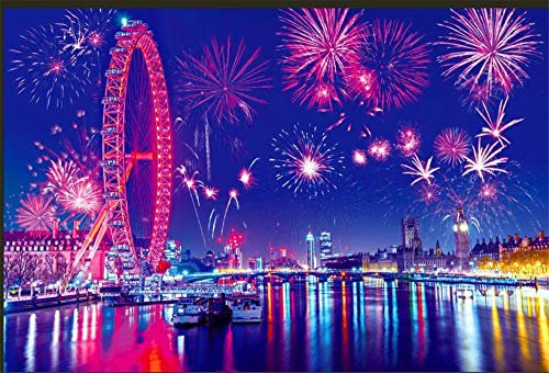 XiuTaiLtd 1000 Piece Puzzles For Adults Teens,London Eye Jigsaw Puzzles Difficult And Challenge