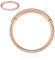 AROWRO Helix Piercings Nasenpiercing Septum Piercing Tragus Piercing Conch Piercing Daith Piercing Rook Piercing Chirurgenstahl Zirkonia Hoop 16g 6mm Roségold