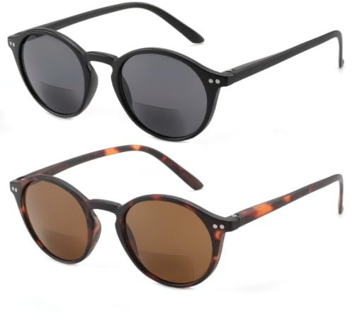 ZENOTTIC Bifokale Lesebrille UV400 Schutz Federscharnier Leser für Damen Herren Komfortable Stilvolle Lesebrille