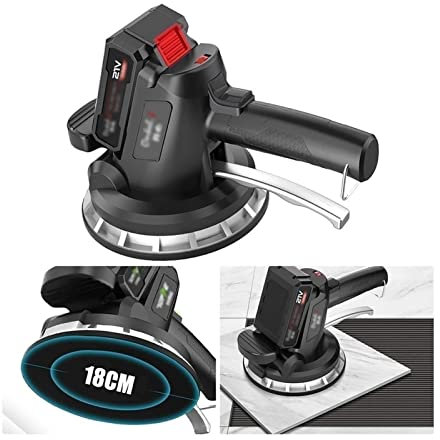 Máquina soladora, Martillo vibratorio para baldosas de Goma | Ventosas ventosas Elevadoras Fabricadas en Aluminio Capacidad de Carga 320kg | para Colocar Azulejos y Azulejos de Pared para FA