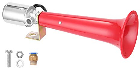Autohupe,QISUO Auto-Lufthorn Auto-Hupe 12,0 V 24 V Universal Loud Sound Wasserdichtes Horn Einbauhorn Lufthorn 180 dB Whisting Horn