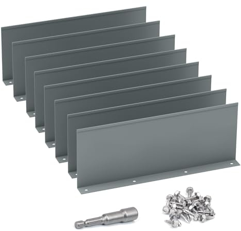 Memrita Dach-Regenumleiter, gerader Regenumleiter, Dachrinnenschutz, geeignet für Wohngebiete, flache Ziegeldachecken, Grau, 8 Stück