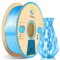 YOUSU Silk PLA Filament 1,75mm,Silk Blau, für FDM 3D Drucker, Seide filament 1kg Spule, Hochglänzende Oberfläche, Sauber Gewickelt,Vakuumverpackung