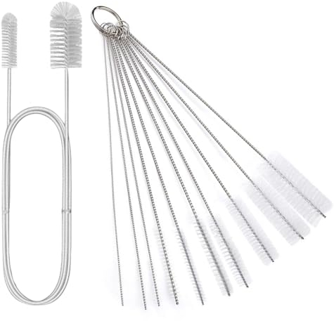 JVHLOV 11 Piece Pipe Cleaners Cleaning Brush, 200 cm Radiator Brush Hose Brush, Straw Cleaning Brush, for Washing Kettle Spout