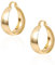 ALEXCRAFT Chunky Große Ohrringe Gold Creolen Breit 14K Goldene Ohrringe Damen für Frauen Freundin Mama Mädchen