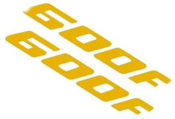 MPODYTSF Adesivo Decalcomania per Honda CB 600 F Hornet 1998-2015 Adesivo per Moto Accessori Decalcomania(Gold)