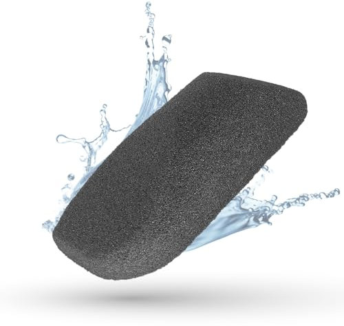 LaRosa PUMICE SPA Eleganter Bimsstein – Schwarz mit Schlankem Design