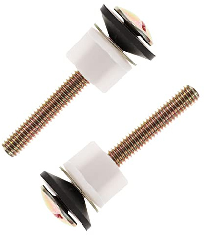 Holibanna 2sets Toilet Seat Installation Bolts Galvanized Iron Toilet Seat Screws Stabilizers Kit