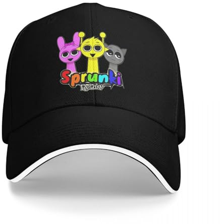 HFGAASSH Baseballkappe Sprunki s Accessoires Retro Casquette Für Männer Frauen Golf Kopfbekleidung Urlaub Sport Geschenke