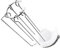 KONTONTY 1 Juego colgador de kebabs caliente estante para brochetas colgante brocheta para parrilla percha asado de cocina puesto de brochetas Acero inoxidable Silver