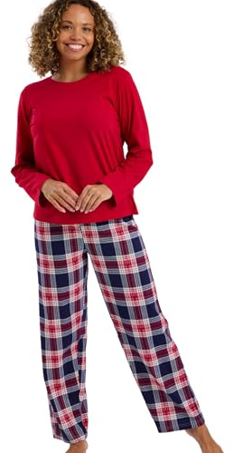 Indigo Sky Indigo Sky Womens Rosie Soft Knitted Cotton Pyjama Set Ensemble de Pijama Femme