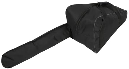 BOSREROY 50,8 cm große Tasche für Kettensäge, schwarz, 27 x 43 x 90 cm, universelle Aufbewahrungstasche für Kettensägen aus Oxford-Gewebe, wasserdicht, für 12, 14, 16 Kettensägen