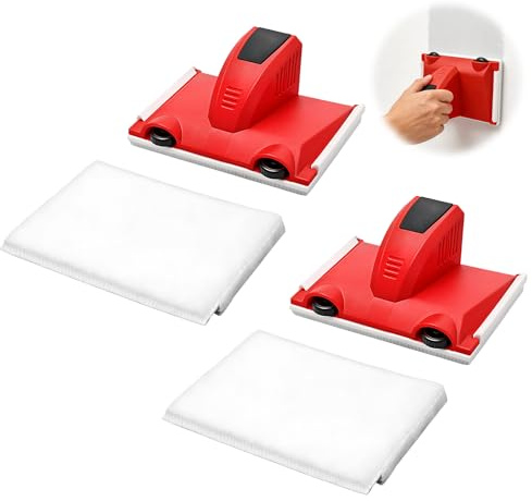 2 Pcs Paint Edger Tool, Paint Edger Trimmer for Cutting in Painting, Precision Edge Painting Tool with Brush Heads, Reusable Paint Cutting Tool for Walls Ceilings Corners and Trim, Paint Edging Brush