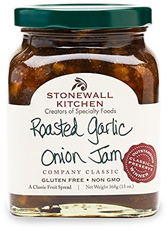 Stonewall Kitchen Roasted Garlic Onion Jam, 13 Ounces, Gluten-free