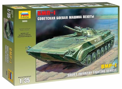 Zvezda 500783553-1:35 Russian BMP-1 Tank, Unpainted