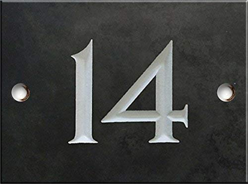 Ardesia numero civico - 1 su 99 (selezionare il numero qui) - Numeri 14