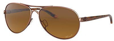 Oakley OO4079 Feedback Pilot Polarized Sunglasses, Rose Gold/Brown Gradient