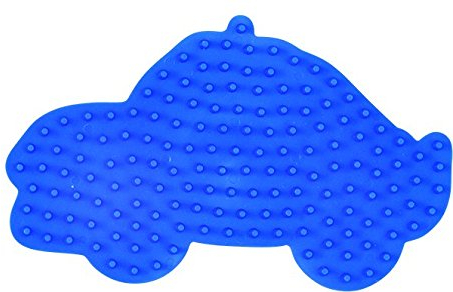 Hama MIDI Bügelperlen Stiftplatte Auto, Blau, Kunststoff, Rund, CRAFT_BEAD, Bead Board, 360379031, 100 Gramm