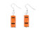 Miniblings Trabi Ohrringe Auto Trabant Trabbi Hänger DDR Modell 1:160 orange - Handmade Modeschmuck I Ohrhänger Ohrschmuck versilbert