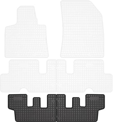 FROGUM EL Toro Gummimatten Ganzjähriges-Set von Autofussmatte Auto Fußmatten für Citroën C4 Picasso II 2013-2019 | Beständiges Gummi Material | 1,5cm Schutzkante