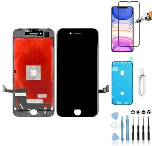 Mobilevie LCD Bildschirm Retina + Touchscreen Auf Chassis Nicht Komplett Für iPhone - Schwarz, iPhone 8