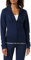 Tommy Hilfiger Felpa con Cappuccio e Zip Donna Terry Cerniera, Blu (Navy Blazer), XS