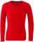 Panzy® Girls Long Sleeve Plain Basic Cotton (95%) Top Kids T-Shirt Tops Crew Uniform Tee (9/10 yrs, Red)
