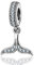 925er Sterlingsilber, Wal-Charm, Schwanz des Delfins, Tier-Charm, Geburtstags-Charm für Pandora-Charm-Armband, Sterling-Silber Silber