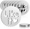 com-four® 8X Tischdeckenbeschwerer - Tischtuchgewichte aus Edelstahl - magnetische Tischtuchklammer - ca. 55 g