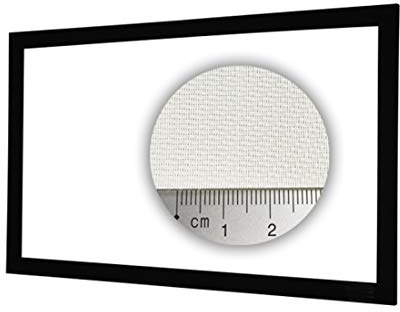 HiViLux Rahmen Leinwand akustisch transparent Weiss Tuch: HiViWhite Cinema 4K SD Akustik Gain=1,1 Rahmenstärke 10cm (21:9 Bild:292x125cm 125 Diagonal)