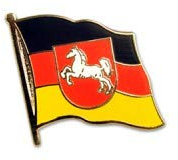 Niedersachsen Flaggen Pin | Pins von Bundesländern und Städten Wappen