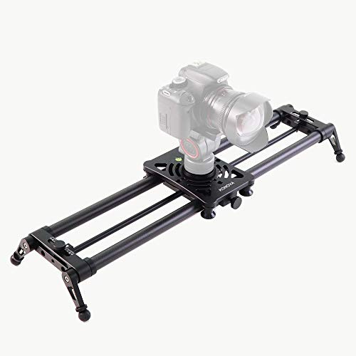 KONOVA P1 Series Carbone Camera Slider Dolly Parallax Panorama Shot for Camera, Mobile Phone, DSLR, Mirrorless with Bag (60cm)