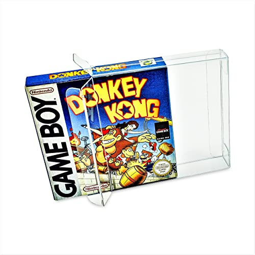 5 x Klarsicht Schutzhüllen passend für Game Boy Classic Color Advance Virtual Boy 0,3mm Passgenau und Glasklar-PET-Reset Retro Game Protectors-cases-box-Staubdicht-UV-Schutz