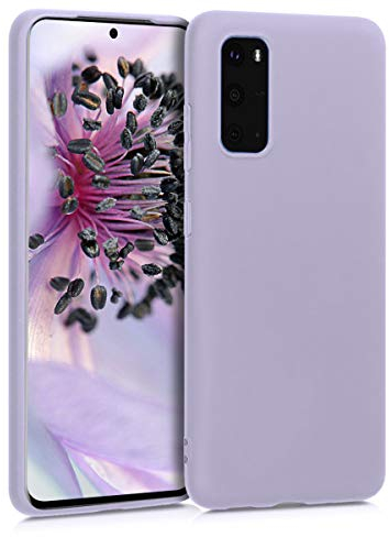 kwmobile Hülle kompatibel mit Samsung Galaxy S20 Hülle - weiches TPU Silikon Case - Cover geeignet für kabelloses Laden - Lavendel