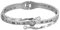 JewelryWe Schmuck Armreif Damen Römische Ziffern Edelstahl Strass Armband Armspange mit Gravur Geschenk für Frauen Mädchen Muttertag Valentinstag Silber