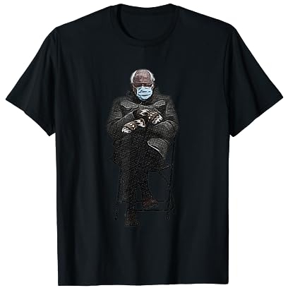 Feel The Bern Bernie Sanders Fäustline Sitzen Meme T-Shirt T-Shirt