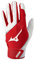Mizuno MVP Baseball-Schlaghandschuh für Erwachsene, Weiß/Rot, Größe L