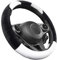 Upgrade4cars Lenkradbezug Winter Panda Plüsch Weiß | Fell Lenkradhülle Universal 37-39cm Warm & Weich | Autozubehör Innenraum Deko Geschenk-Ideen Geschenke für Frauen Männer