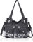 Angel Kiss Tasche Damen Handtasche Schultertasche Damenhandtasche Umhängetaschen Lederhandtasche Tragetasche Tote Shopper Groß Hobo Taschen Henkeltaschen (Tie Dye Schwarz)