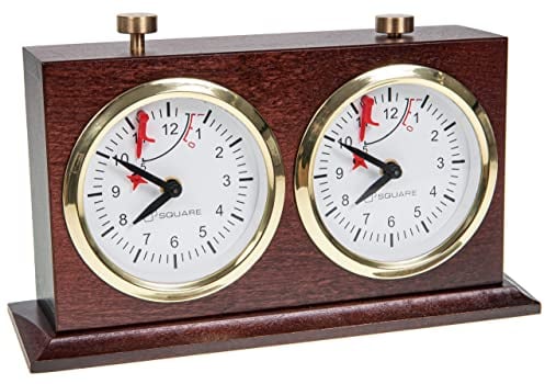 Square - Schachuhr aus Holz - Pro Exclusive 3 M - Mechanische Schach Uhr