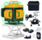Angel Kiss Livella Laser Autolivellante 4x360° Professionale 4D Livello Linea Laser Verde, Gamma di Lavoro: 30M, con Telecomando, Supporto Magnetico e Rotante, 2 Batteria Ricaricabile