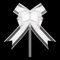 AWCIGG® 50 Stück Große Geschenkschleife, Weiß Dekoschleife, Ziehschleife, Geschenk Schleife mit Geschenkband Matt für Hochzeit, Auto, Weihnachten, Geburtstag, Geschenktüten, Geschenkkörbe